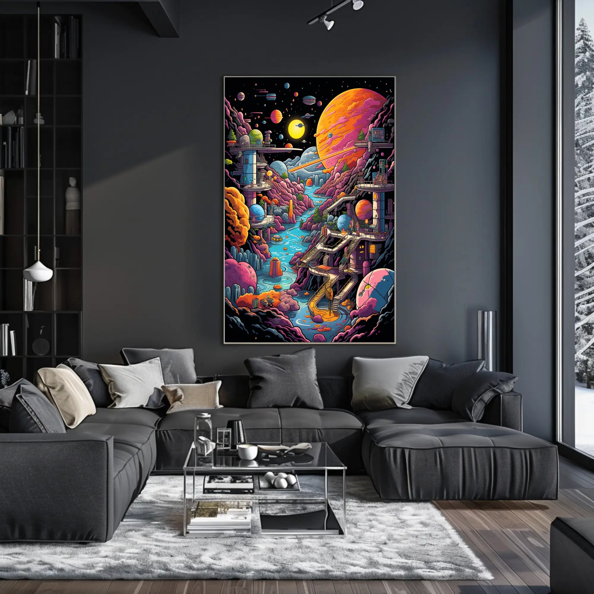 Cosmic Landscape Adventure Poster PosterGoat