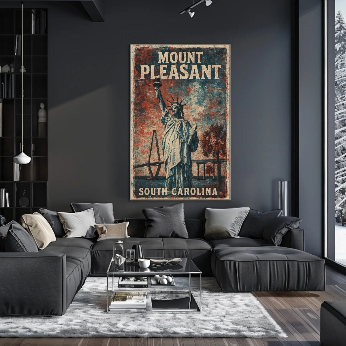 Mount Pleasant Vintage Travel Collectors Poster