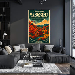 Vermont Scenic Nature Poster Wall Art Print