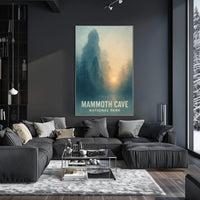 Mammoth Cave National Park Landscape Travel Art Print Poster