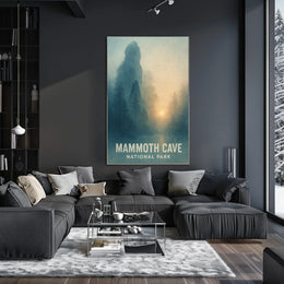 Mammoth Cave National Park Landscape Travel Art Print Poster