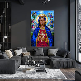 Virgin Mary Angels Poster