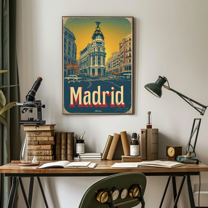 Madrid Vintage Poster
