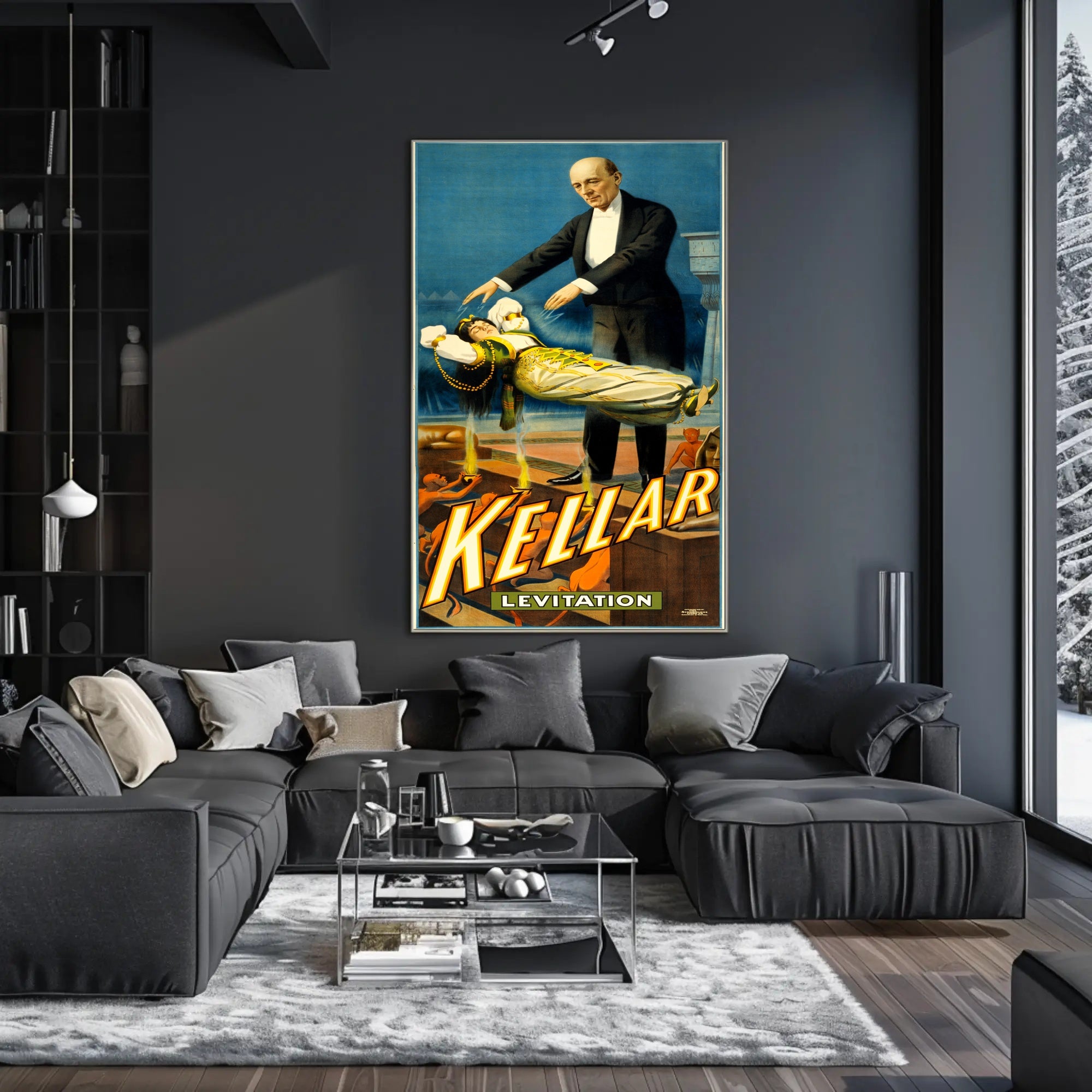 Kellar Magic Show Vintage Advertisement Poster