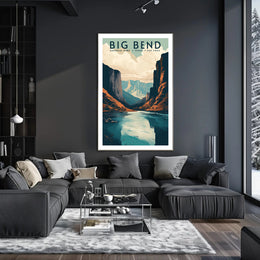 Big Bend National Park Travel Poster Vintage Print