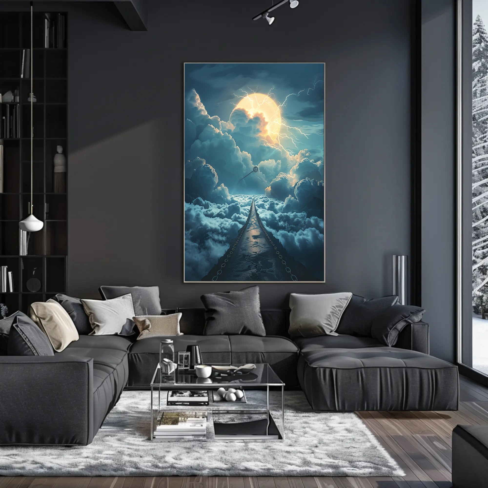 Surreal Road to the Sky Fantasy or Mythology Poster PosterGoat