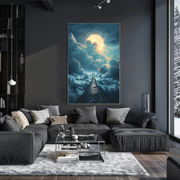 Surreal Road to the Sky Fantasy or Mythology Poster PosterGoat