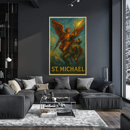 St. Michael Archangel Valor and Protection Poster
