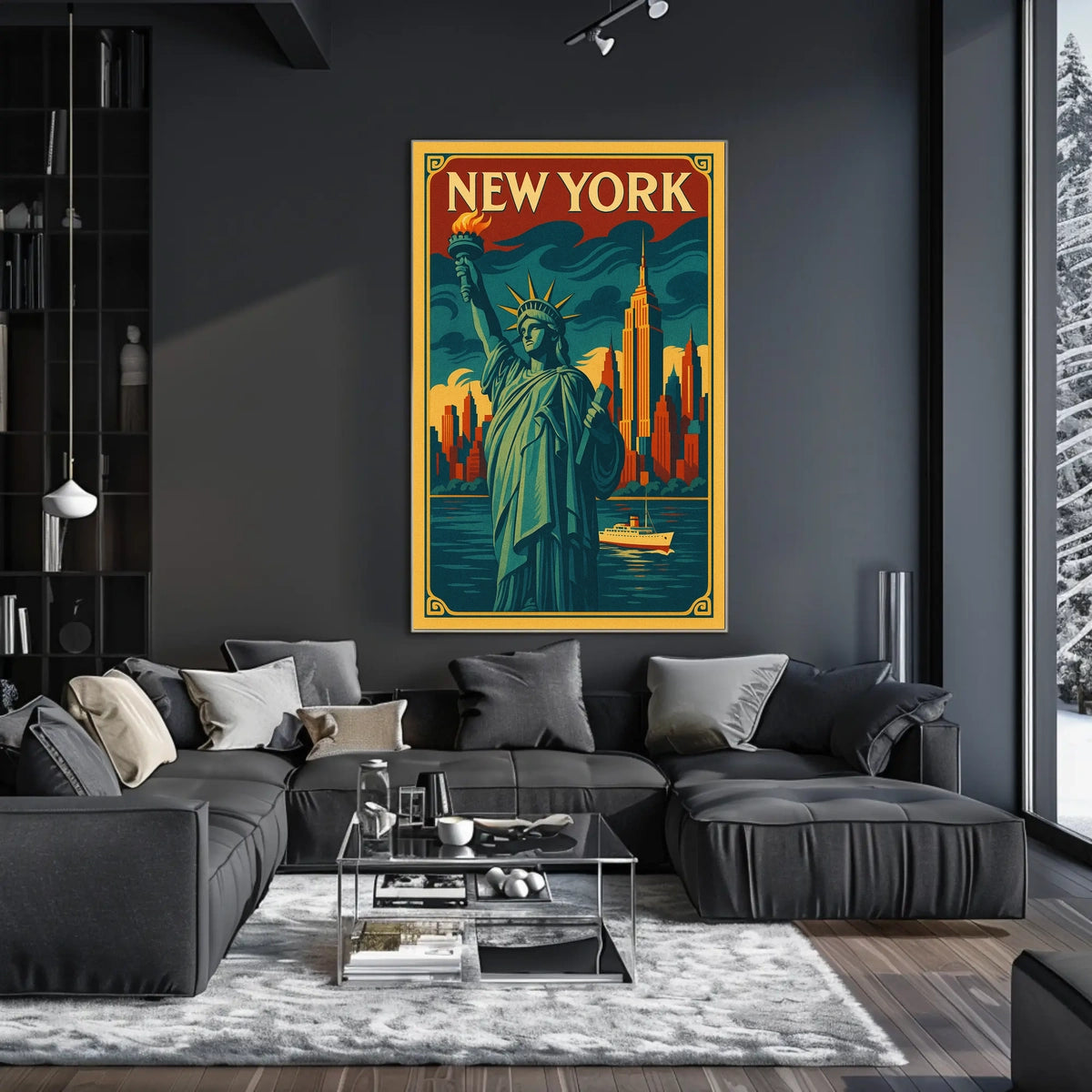 New York City Iconic Landmarks Poster