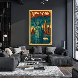 New York City Iconic Landmarks Poster