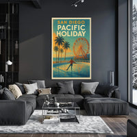 San Diego Pacific Holiday Poster