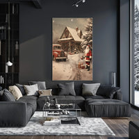 Winter Wonderland With Santa Poster