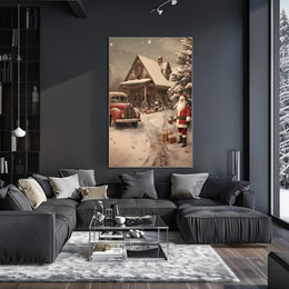 Winter Wonderland With Santa Poster