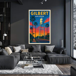 Gilbert Arizona Iconic Water Tower Poster