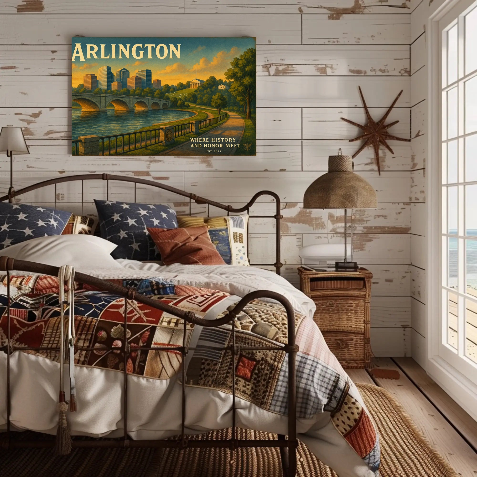 Arlington Travel Poster Where History Meets Honor