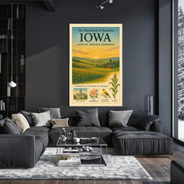 Iowa Land of Endless Horizons Poster
