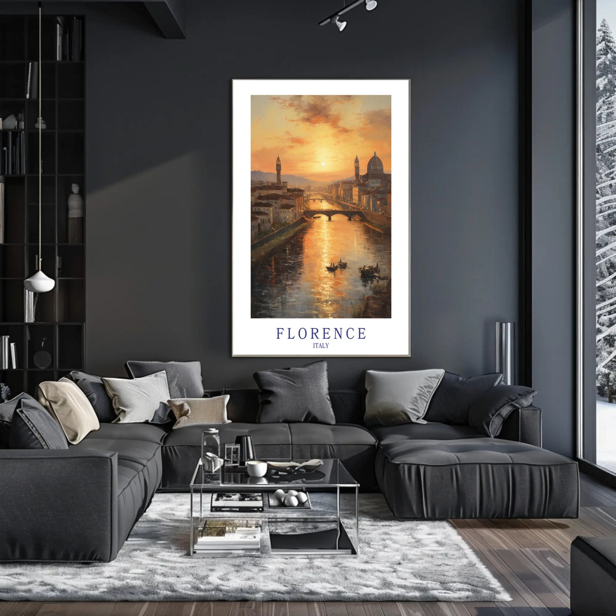 Florence At Sunset Poster