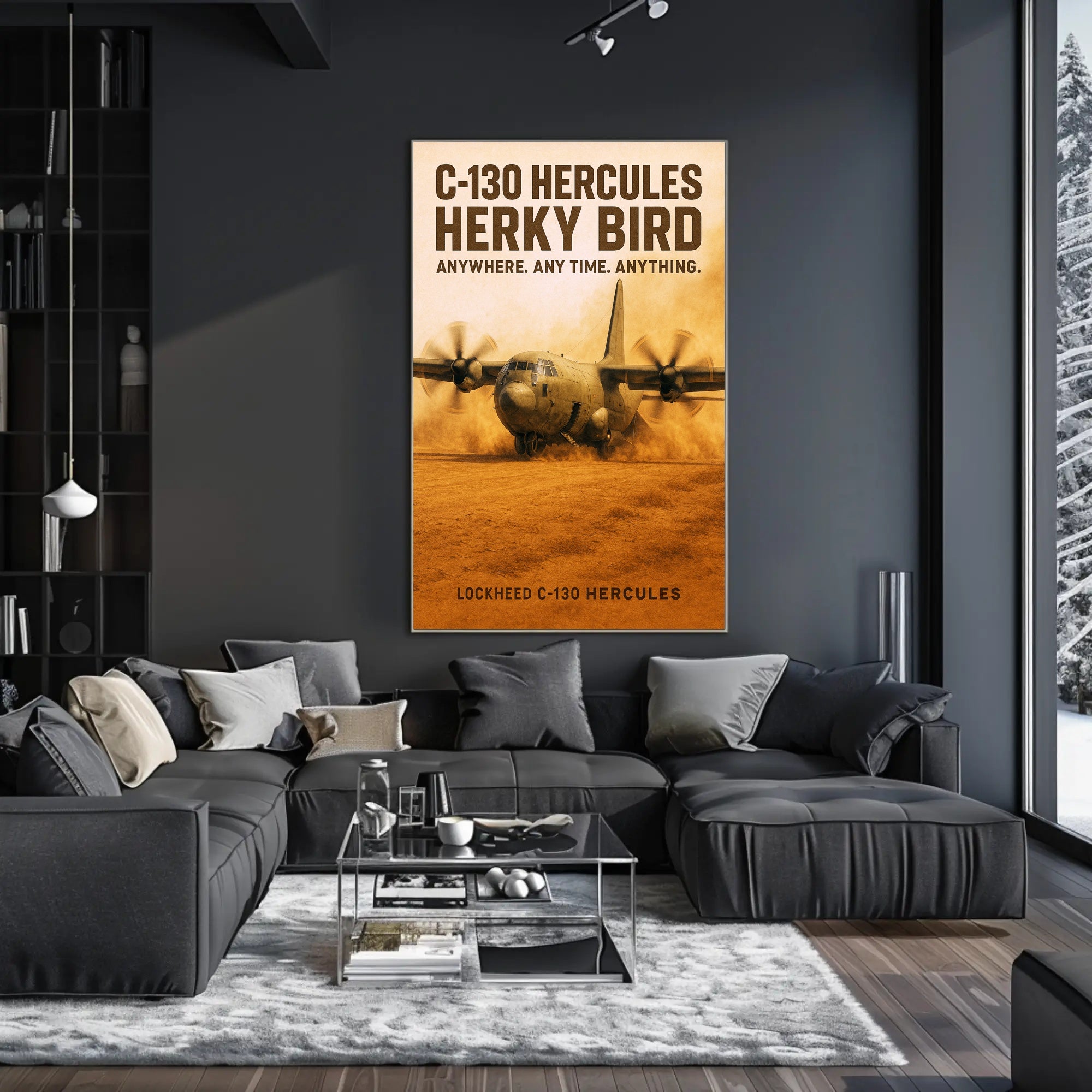 C-130 Hercules Herky Bird Poster PosterGoat