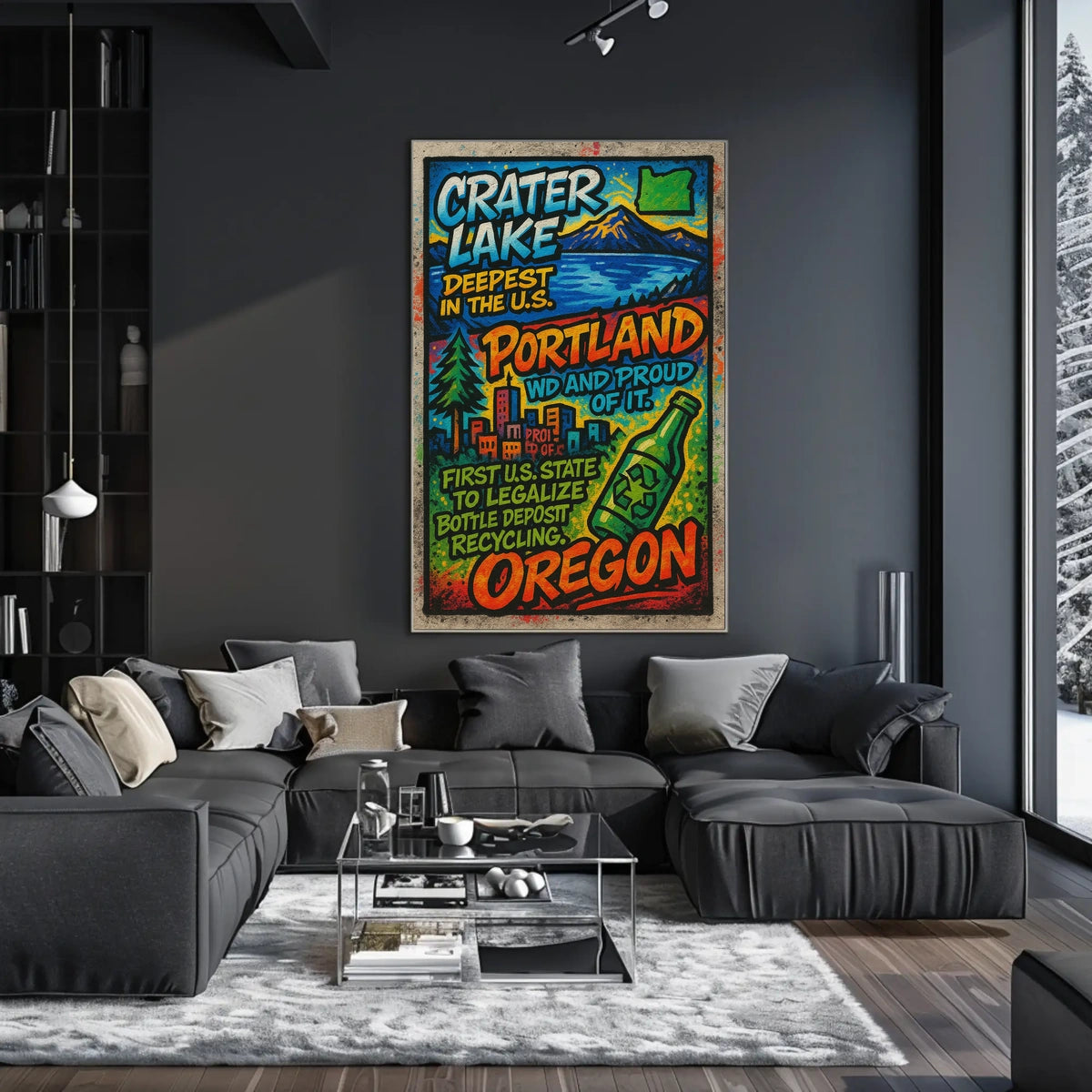 Oregon Highlights Poster