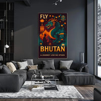 Bhutan Spirit Adventure Travel Poster PosterGoat