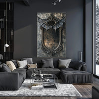 Gothic Bat Mirror Poster