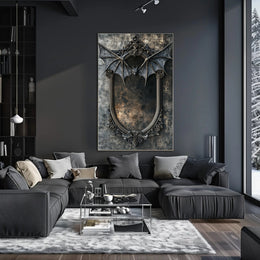 Gothic Bat Mirror Poster