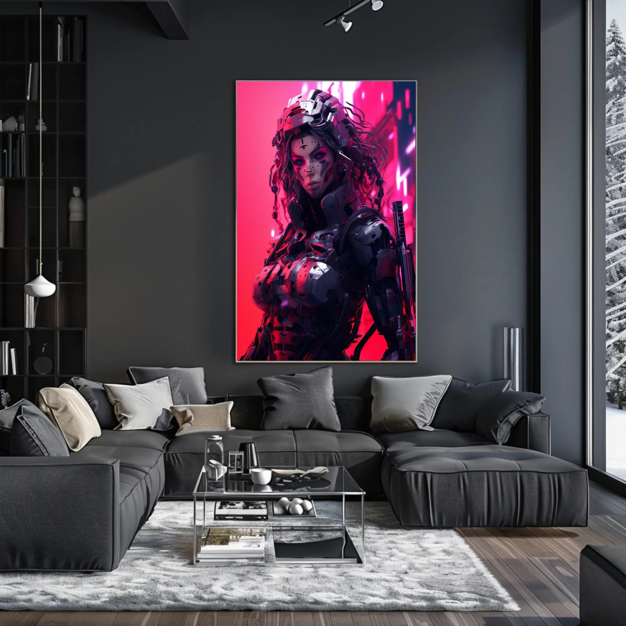 Cybernetic Warrior Poster PosterGoat