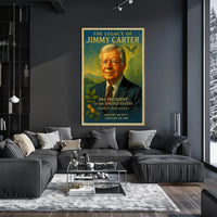 Jimmy Carter 39th President Wall Art Print PosterGoat