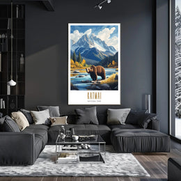 Katmai National Park Scenic Poster Wall Art Print
