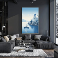 Tranquil Mediterranean Scene Poster PosterGoat