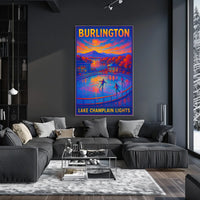 Burlington Lake Champlain Lights Poster