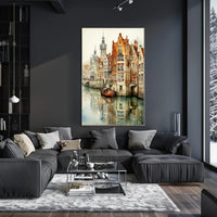 Tranquil Canal Reflections Poster