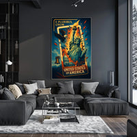 United States Of America Symbols Of Poster