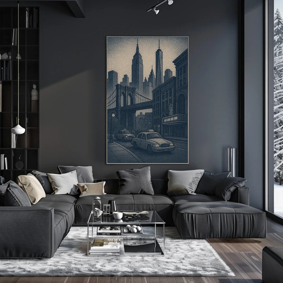 New York City Skyline Art Poster