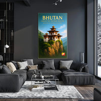 Bhutan Land of the Thunder Dragon Poster PosterGoat