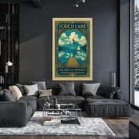 Torch Lake Vintage Travel Poster