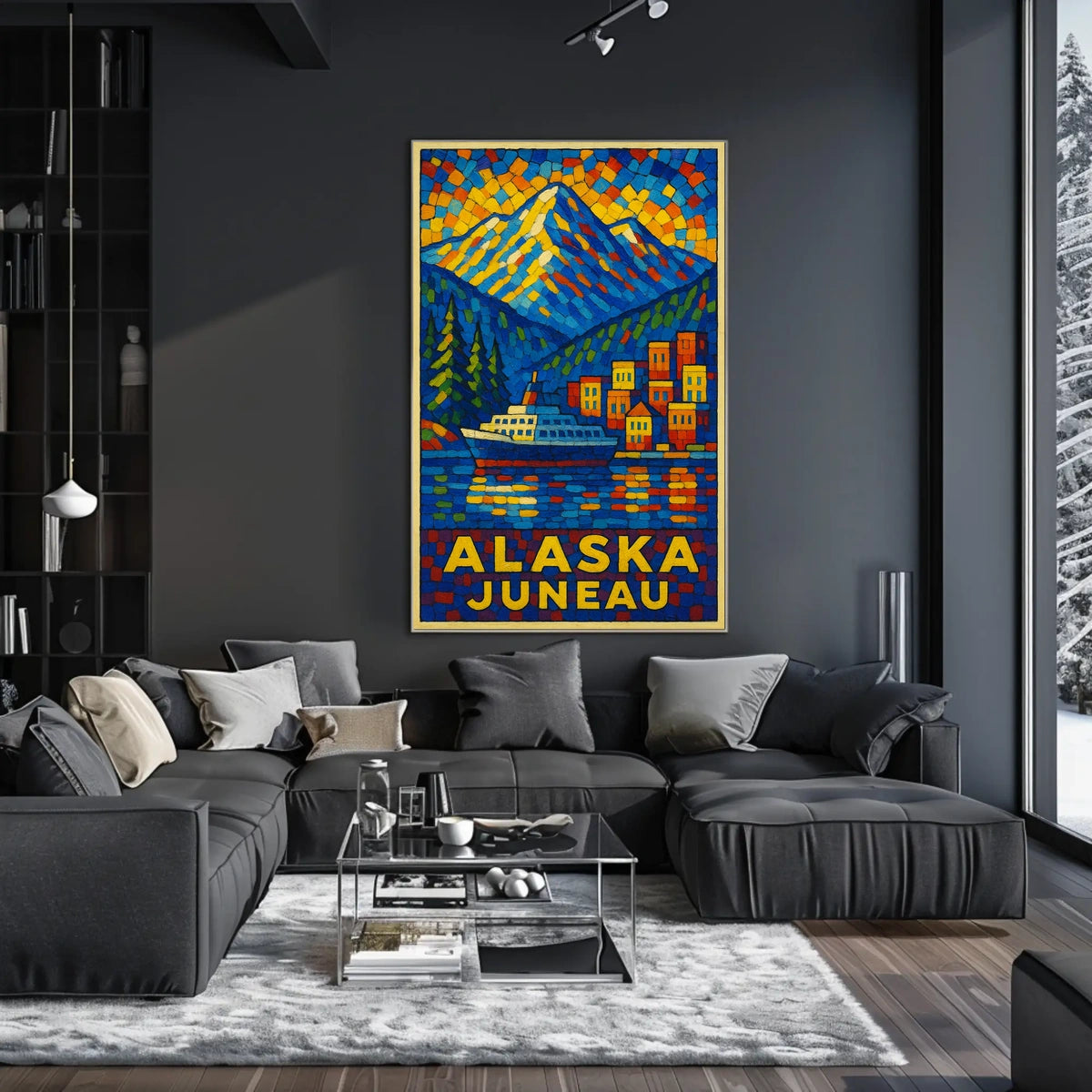 Alaska Juneau Travel Poster