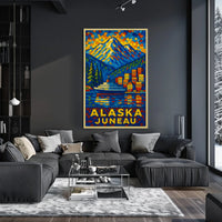 Alaska Juneau Travel Poster