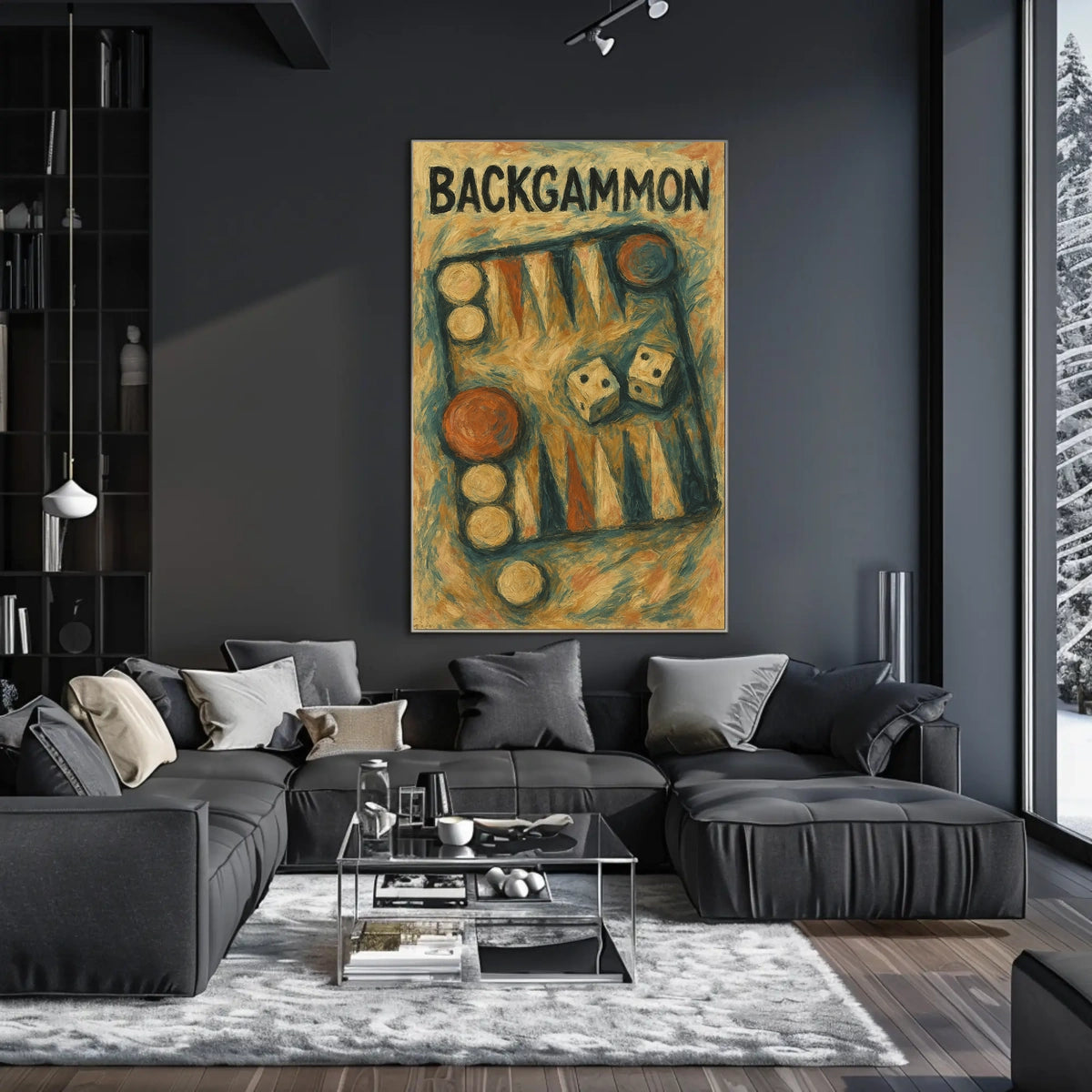 Backgammon Artistry Poster