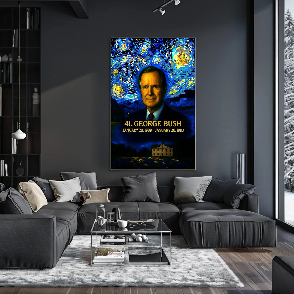 George H. W. Bush 41st President of the United States Presidential Masterpiece Series Poster