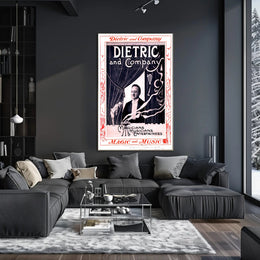Dietric and Company Vaudeville Vintage Advertisement Poster