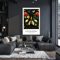 William Morris Butterfly Design Artistic Poster