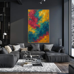 Vibrant Abstract Swirls Poster