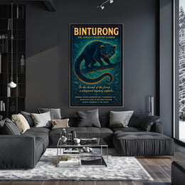 Binturong The Jungles Secretive Climber Poster
