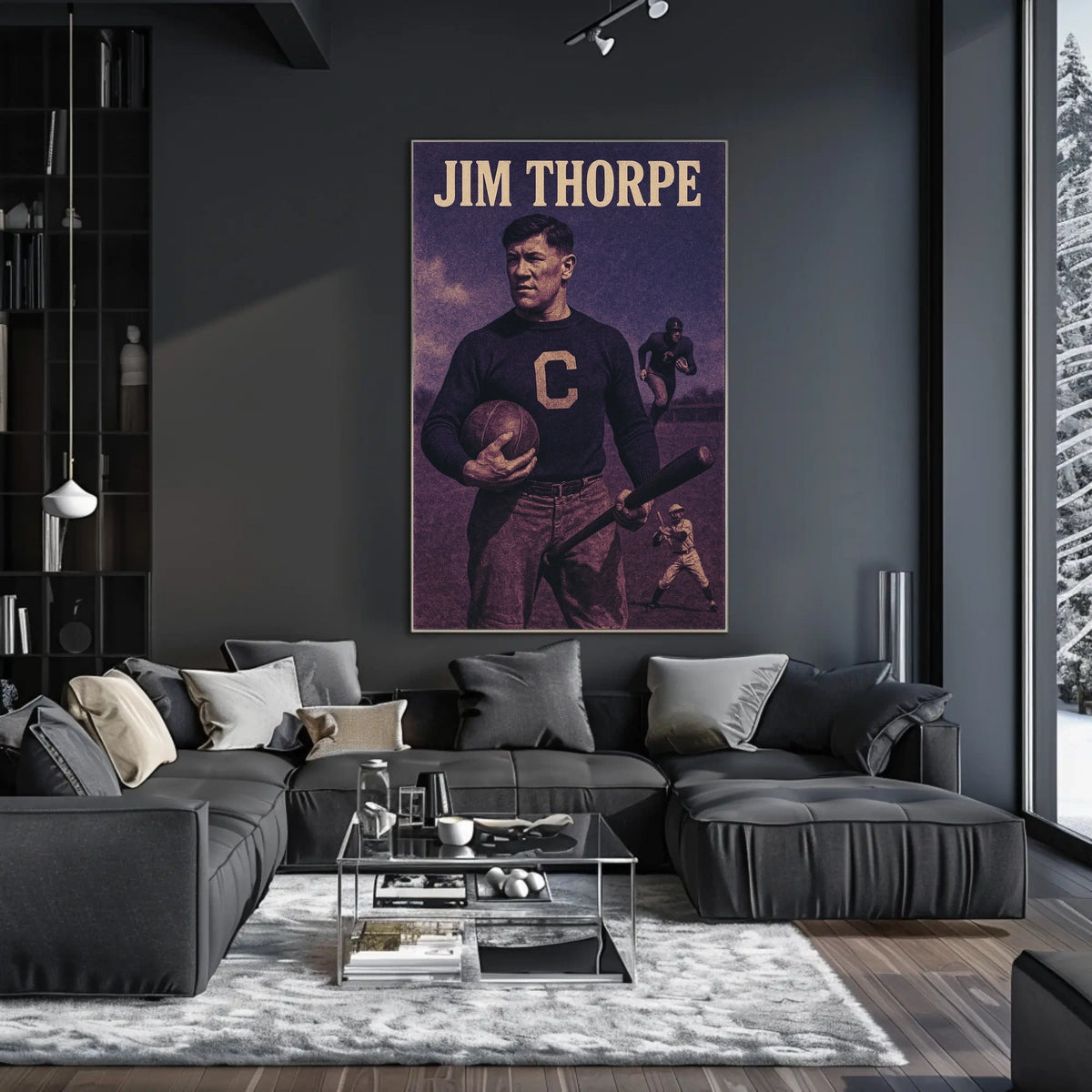 Jim Thorpe Legendary Athlete Poster