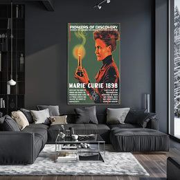 Marie Curie Scientific Achievements Inspirational Poster