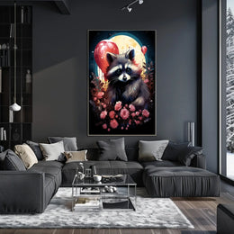 Moonlit Mischief Poster Moonlight Wall Art For Living Rooms