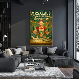 Mrs. Claus Cookie-Baking Competition Poster