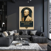 John Quincy Adams Vintage Presidential Historical Poster PosterGoat