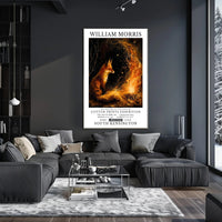William Morris Fox and Fire Cultural Heritage Poster